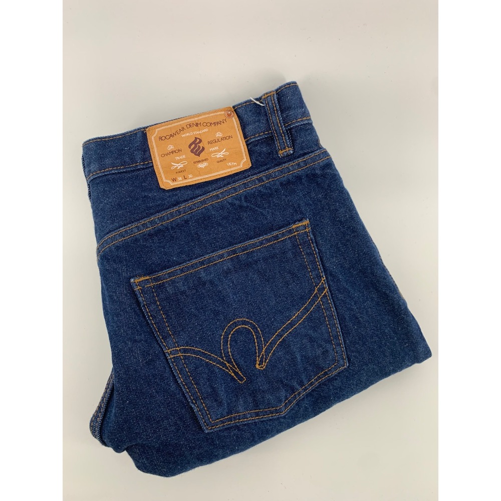 Rocawear Denim Company Mens Straight Leg Jeans Dark Wash Blue W38 L30 J-9914